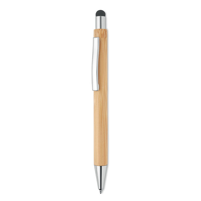 Długopis bambusowy touchpen z nadrukiem