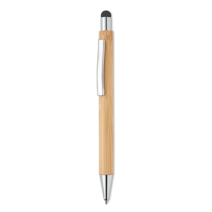 Długopis bambusowy touchpen z nadrukiem Długopis bambusowy touchpen z nadrukiem