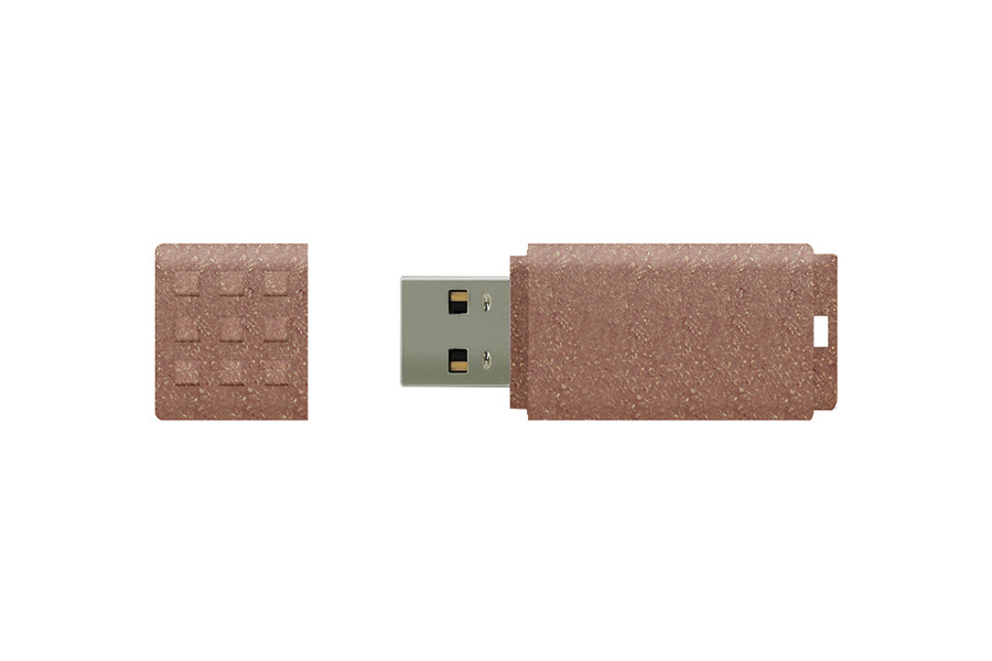 Pamięć USB biodegradowalna z nadrukiem logo Pamięć USB biodegradowalna z nadrukiem logo