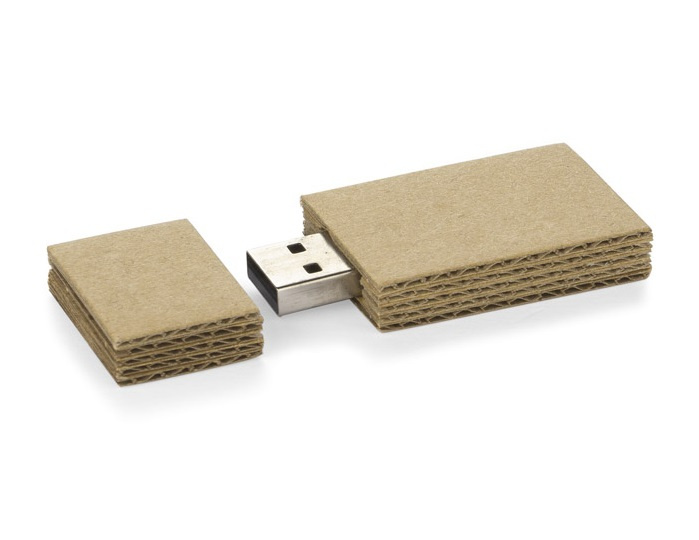 Pendrive eco z kartonu tektury reklamowy Pendrive eco z kartonu tektury reklamowy