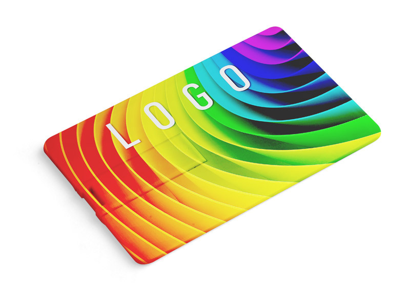 Pendrive karta z nadrukiem dwustronnym kolor