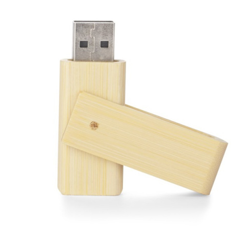 Pendrive bambusowy Twister znadrukiem