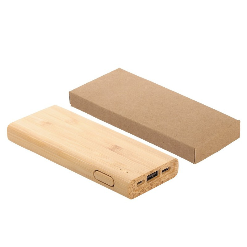 Powerbank reklamowy z bambusa Powerbank reklamowy z bambusa