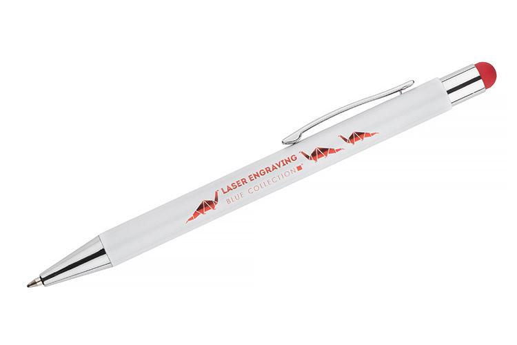 Długopis reklamowy z grawerem czerwonym