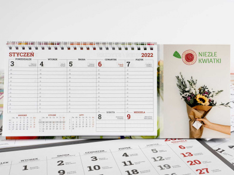Kalendarz biurkowy tygodniowy Toruń