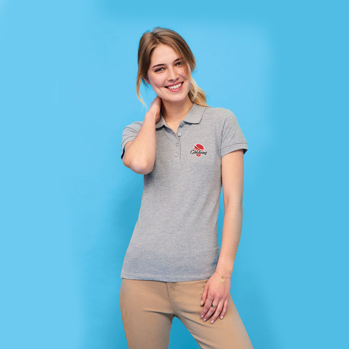 Koszulki polo damskie z haftowanym logo Koszulki polo damskie z haftowanym logo