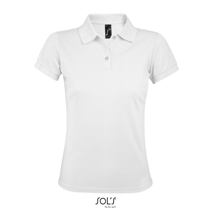 Koszulka polo damska prime biała Koszulka polo damska prime biała