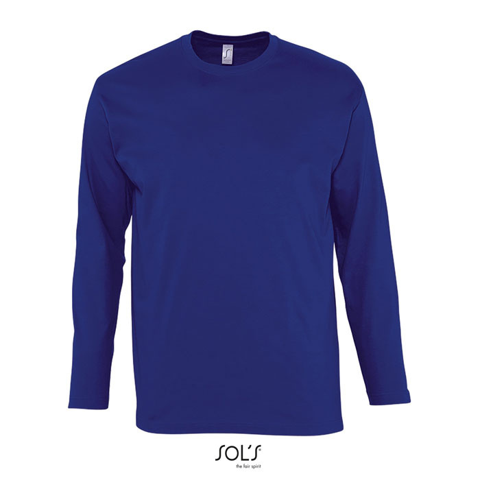 Long tshirt męski reklamowy - niebieski Long tshirt męski reklamowy - niebieski