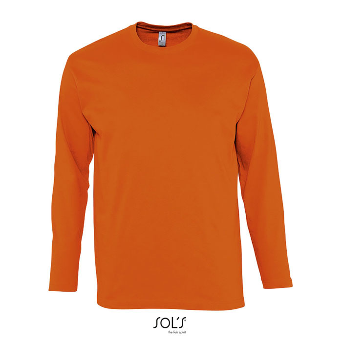 Long tshirt męski reklamowy - pomarańczowy Long tshirt męski reklamowy - pomarańczowy