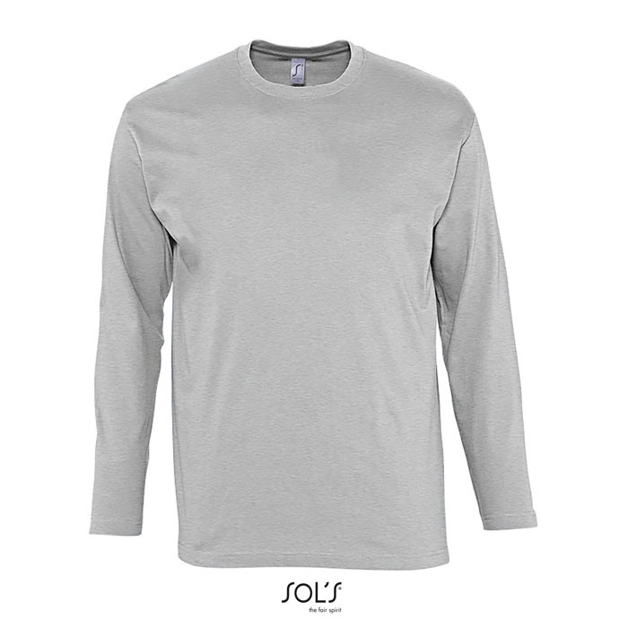 Long tshirt męski reklamowy - szary Long tshirt męski reklamowy - szary