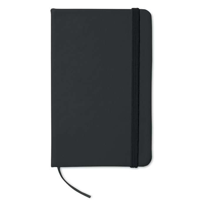 Notes reklamowy A6 w linie czarny Notes reklamowy A6 w linie czarny