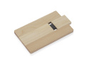 Pamięć USB w kształcie karty z drewna z nadrukiem