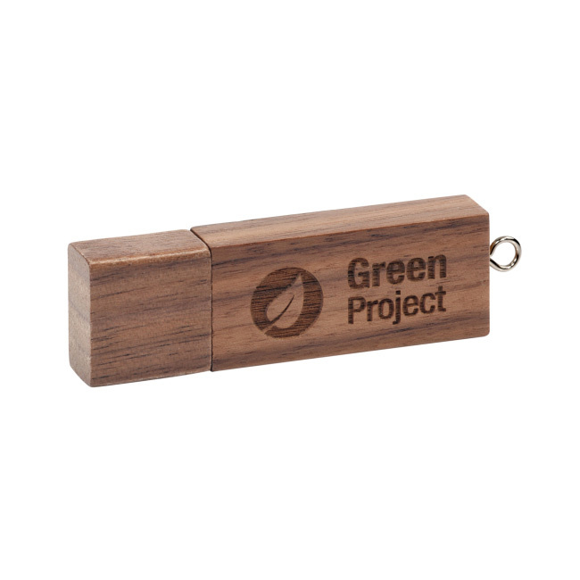 Pendrive drewniany z grawerem logo Pendrive drewniany z grawerem logo