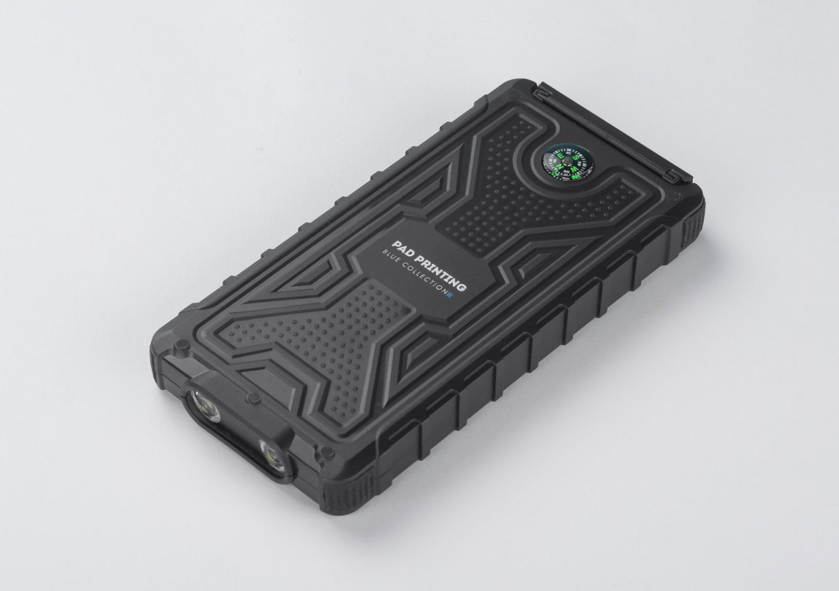 Powerbank solarny z nadrukiem logo Powerbank solarny z nadrukiem logo