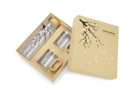 Zestaw do napojów z elementami bambusowymi TRINKLA