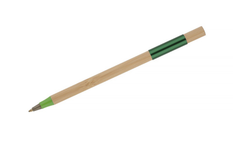 Długopis bambusowy eko zielony