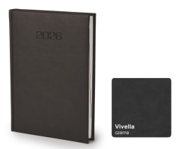 Kalendarze książkowe Vivella z logo czarne