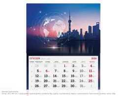 Kalendarze ścienne jednodzielne z wypukłą główką