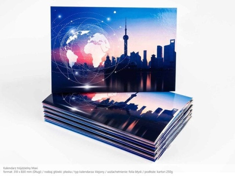 Kalendarze trójdzielne druk