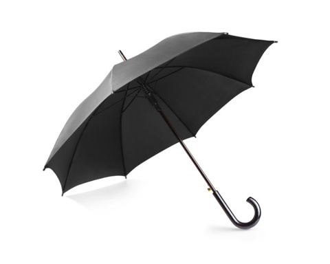 Parasol klasyczny z nadrukiem czarny Parasol klasyczny z nadrukiem czarny