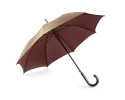 Parasol klasyczny z nadrukiem brązowy Parasol klasyczny z nadrukiem brązowy