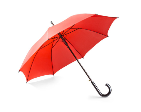 Parasol klasyczny z nadrukiem czerwony Parasol klasyczny z nadrukiem czerwony
