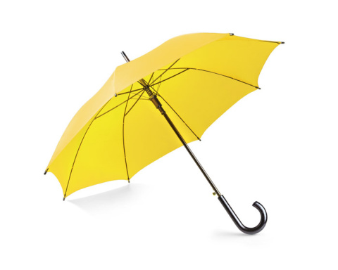 Parasol klasyczny z nadrukiem żółty Parasol klasyczny z nadrukiem żółty