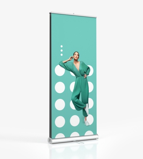 Rollup dwustronny z nadrukiem