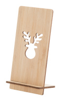 Drewniany stojak na telefon świąteczny z grawerem