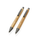 Zestaw z bambusa długopis ołówek z grawerem