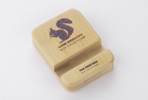 Bambusowy stojak na telefon TILE