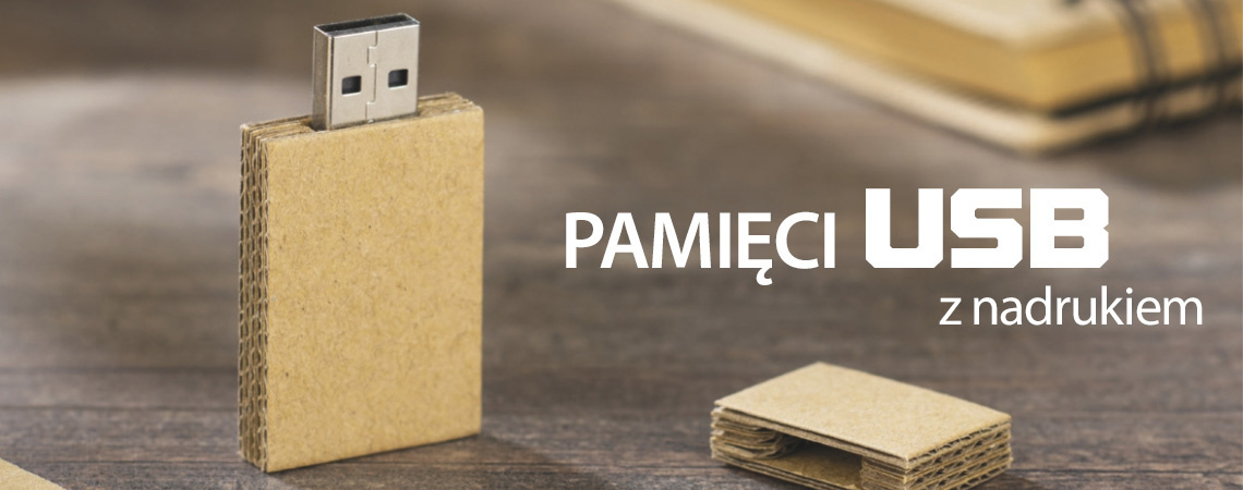 Pamięci pendrive USB z nadrukiem grawerem logo